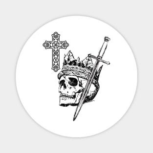 Crowned skull Magnet